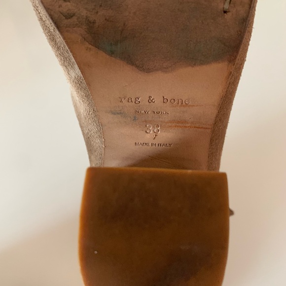 rag & bone Tan Suede Ankle Booties - Picture 13 of 15